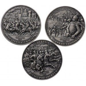 Henryk II Pobożny, Hetman Jan Tarnowski, Stefan Batory 1994 - zestaw 3 szt.