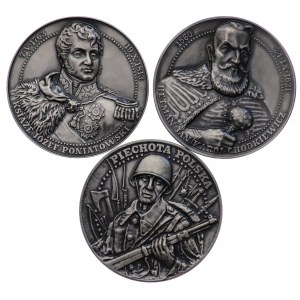 Książe Józef Poniatowski, Piechota Polska, Hetman Jan Karol Chodkiewicz 1994 - zestaw 3 szt.