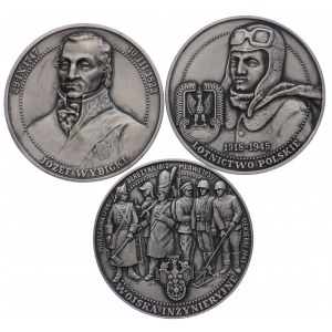 Józef Wybicki, Lotnictwo Polskie, Wojska Inżynieryjne 1996 - zestaw 3 szt.