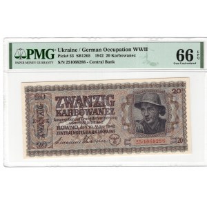 Ukraine, 20 Karbowanez, 1942