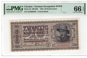 Ukraine, 20 Karbowanez, 1942