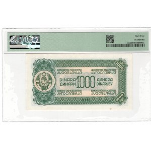 Jugosławia, 1000 Dinara, 1944