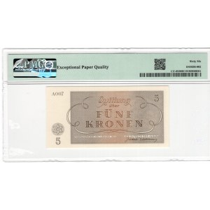 Czechoslovakia, Terezin Ghetto, 5 Kronen, 1943