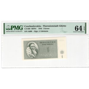Czechosłowacja, Getto Terezin, 1 Krone, 1943