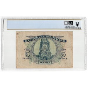 Indochina, 5 Francs, 1945