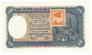 Slovakia, 100 korun, 1940 SPECIMEN