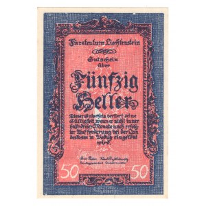 Lichtenstein, 50 heller 1920