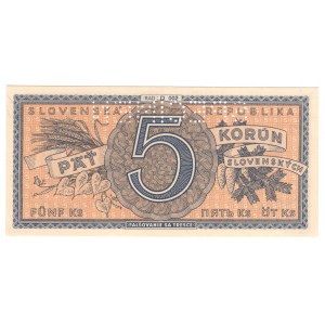 Słowacja, 5 Korun (1945)