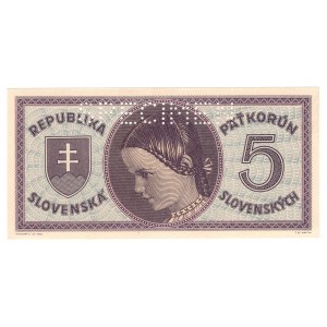 Słowacja, 5 Korun (1945)