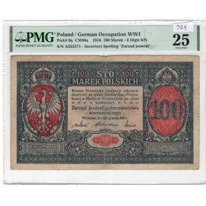 Polska, 100 marek polskich, 1916, jenerał, seria A