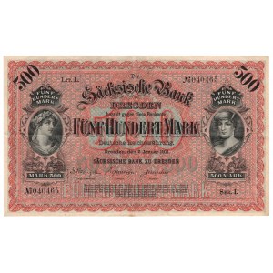 Niemcy, 500 Mark, 1911