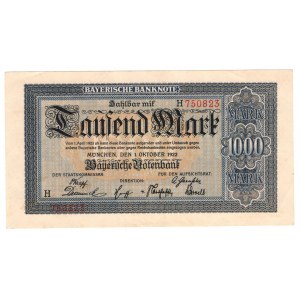 Niemcy, 1000 Mark, 1922