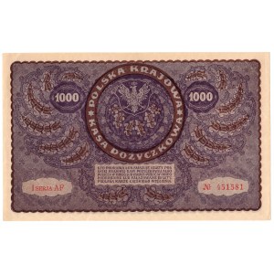 Polska, 1000 marek polskich 1919, I Serja AP