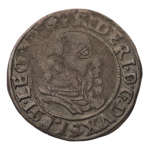 Śląsk, Legnica Fryderyk II, Grosz 1544 - rzadki rocznik