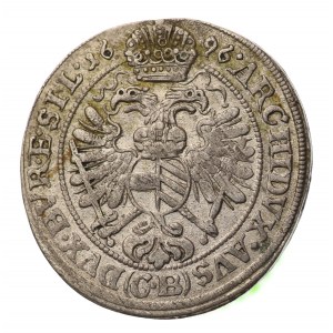 Śląsk, Brzeg, Leopold I, 3 Krajcary 1696 CB
