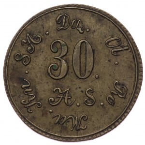 Dąbrowa, Żeton, majątek Antoni Szańkowski 30 kopiejek 1861