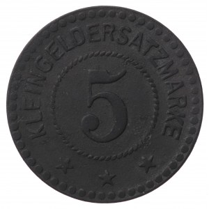 Poligon Biedrusko,Warthelager, obóz jeniecki 5 Fenigów 1917 ex. Jakubowski