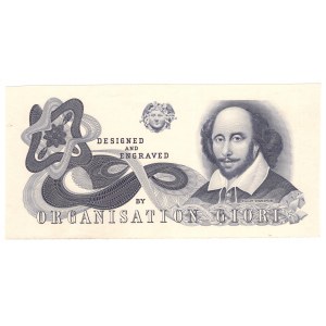 Schweiz, GIORI - Stichtiefdruck der W. Shakespeare Testnote