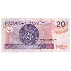 Poland, 20 zloty, 1994, YB series - replacement series