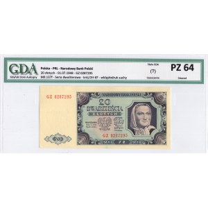 Polska, 20 złotych 1948, seria GZ