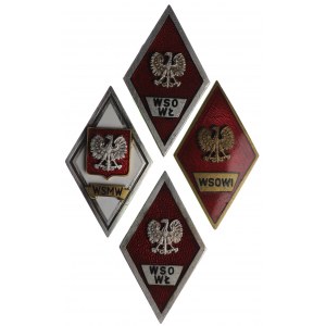 Polska, PRL Absolwentki - zestaw 4 sztuk