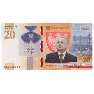 III RP, 20 złotych 2021, Lech Kaczyński