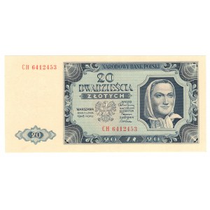 Polska, 20 złotych 1948, seria CH