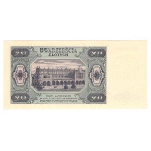 Polska, 20 złotych 1948, seria BN - kolekcja Lucow
