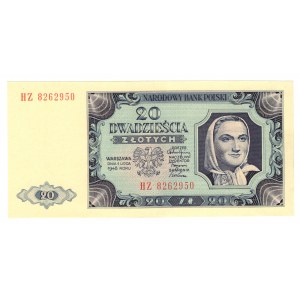 Polska, 20 złotych 1948, seria HZ
