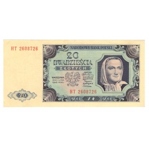 Poland, 20 zloty 1948, HT series