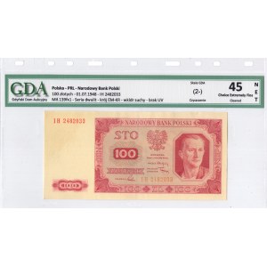 Polska, 100 złotych 1948, seria IH
