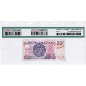 Poland, 20 zloty 1994, AA series