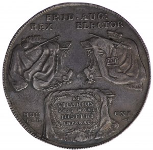 Polska, August II Mocny, Talar wikariacki 1711
