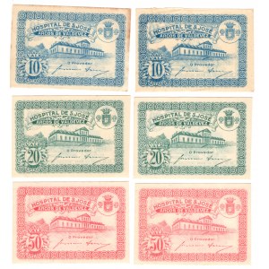 Portugalia, Szpital S. Jose Arcos de Valdevez, (10, 20, 50 centavos) - zestaw 4 sztuki