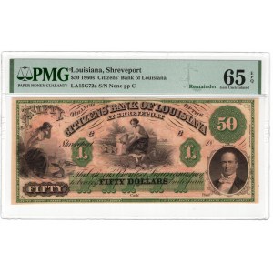 Stany Zjednoczone Ameryki (USA), Louisiana Citizens' Bank, 50 Dollars ND