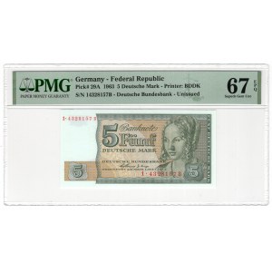 Germany, 5 marks 1963 - beautifully preserved and rare