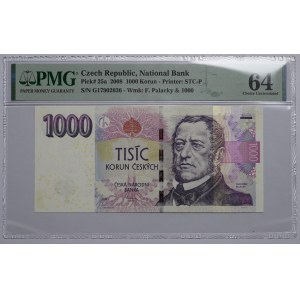 Czechy, 1000 korun 2008