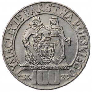 Poland, People's Republic of Poland, 100 zloty 1966, Mieszko and Dabrowka - destruct, disappearing Goslawski