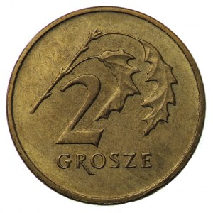 Polska, III RP, 2 grosze 2000 - odwrotka