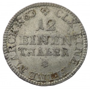 Polska/Saksonia, Fryderyk Krystian, 1/12 talara 1763 I.FôF., Lipsk