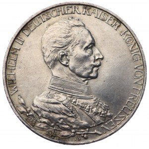 Niemcy, Królestwo Prus, Wilhelm II, 3 Marki Berlin 1913 A