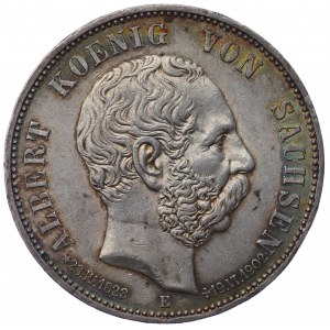 Niemcy, Saksonia, Albert, 5 marek 1902, edycja pośmiertna, Muldenhütten