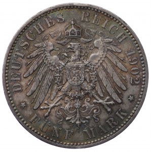 Niemcy, Saksonia, Albert, 5 marek 1902, edycja pośmiertna, Muldenhütten