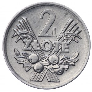 Polska, PRL, 2 złote 1971, Jagody