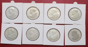 Poland, People's Republic of Poland, 1000 gold John Paul II 1982 - set of 8 pieces