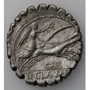 Republika Rzymska, Ti. Claudius Nero, Denar serratus 79 pne