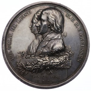 Silesia, Prussia. Medal, Frederick William III, Loos, Visitation of the mine in Tarnowskie Góry - a rare item