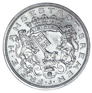 Germany, Bremen, 5 marks 1906 J - rare