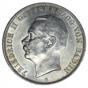 Niemcy, Wielkie Księstwo Badenii, Fryderyk II, 5 Marek Karlsruhe 1913 G