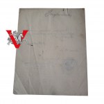 33 Infantry Regiment Lomza 1921 certificate of a private
